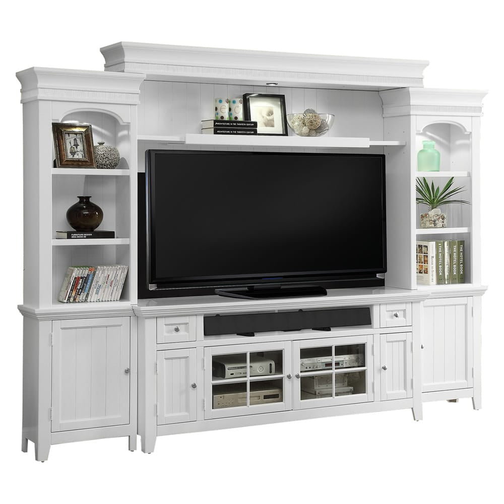 Parker House - Tidewater 72in TV Console in Vintage White - TID#72 view 3