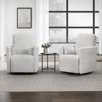 Parker House - Turner - Acadia White Manual Swivel Glider Recliner (Set of 2) - Acadia White - MTUR-KIT-812GS-2-ACWH view 2