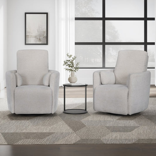 Parker House - Turner - Mascarpone Manual Swivel Glider Recliner (Set of 2) - Mascarpone - MTUR-KIT-812GS-2-MSCP view 2