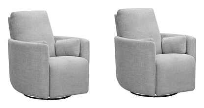 Parker House - Turner - Vincent Fog Manual Swivel Glider Recliner (Set of 2) - Vincent Fog - MTUR-KIT-812GS-2-VNCF view 1
