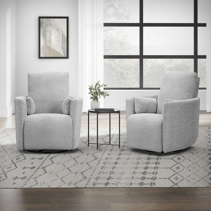 Parker House - Turner - Vincent Fog Manual Swivel Glider Recliner (Set of 2) - Vincent Fog - MTUR-KIT-812GS-2-VNCF view 2