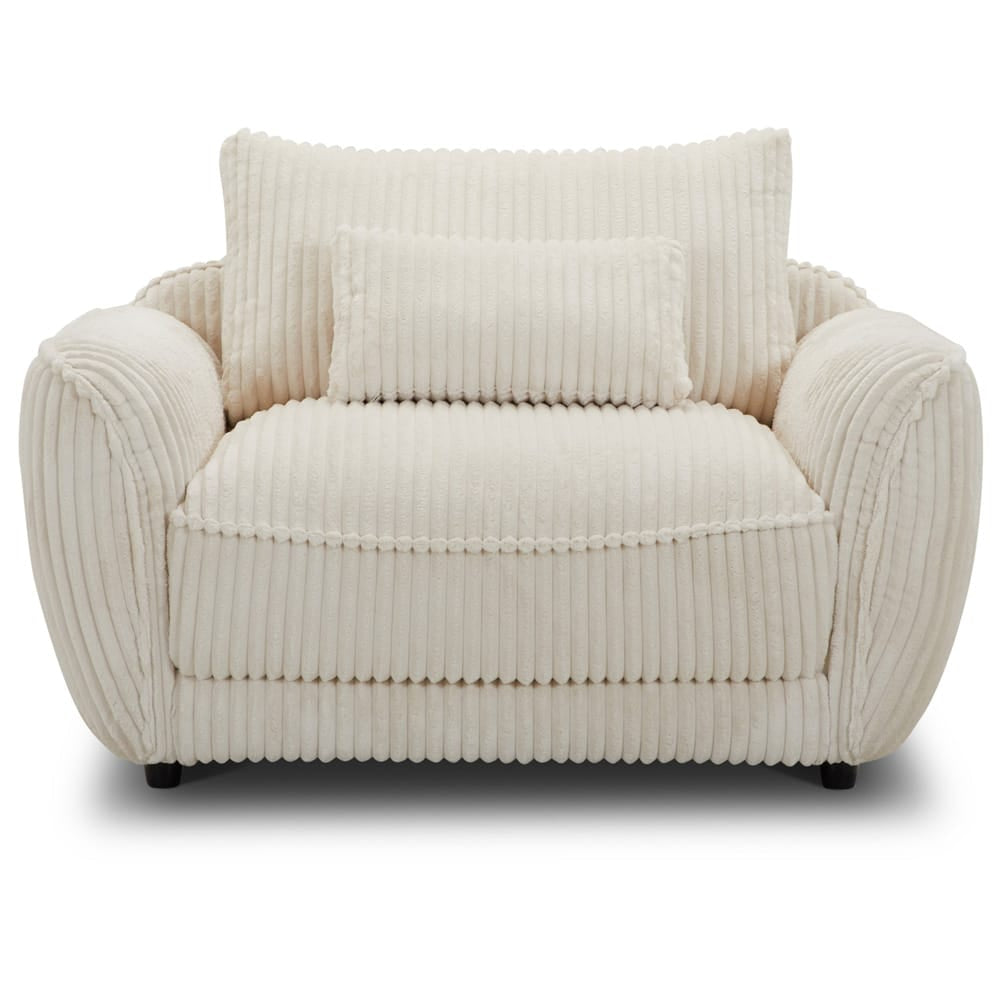 Parker House - Utopia - Mega Ivory Chair and A Half - with Lumbar Pillow - SUTP#912-MGIV view 3