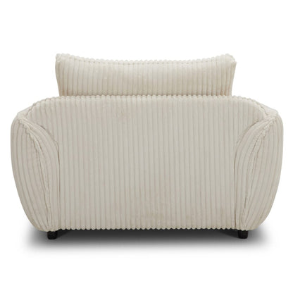 Parker House - Utopia - Mega Ivory Chair and A Half - with Lumbar Pillow - SUTP#912-MGIV view 4