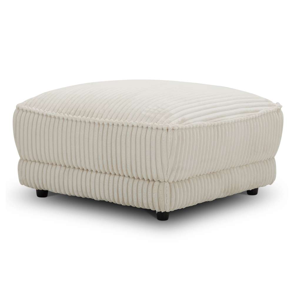 Parker House - Utopia - Mega Ivory Ottoman with Casters - SUTP#900-MGIV view 1