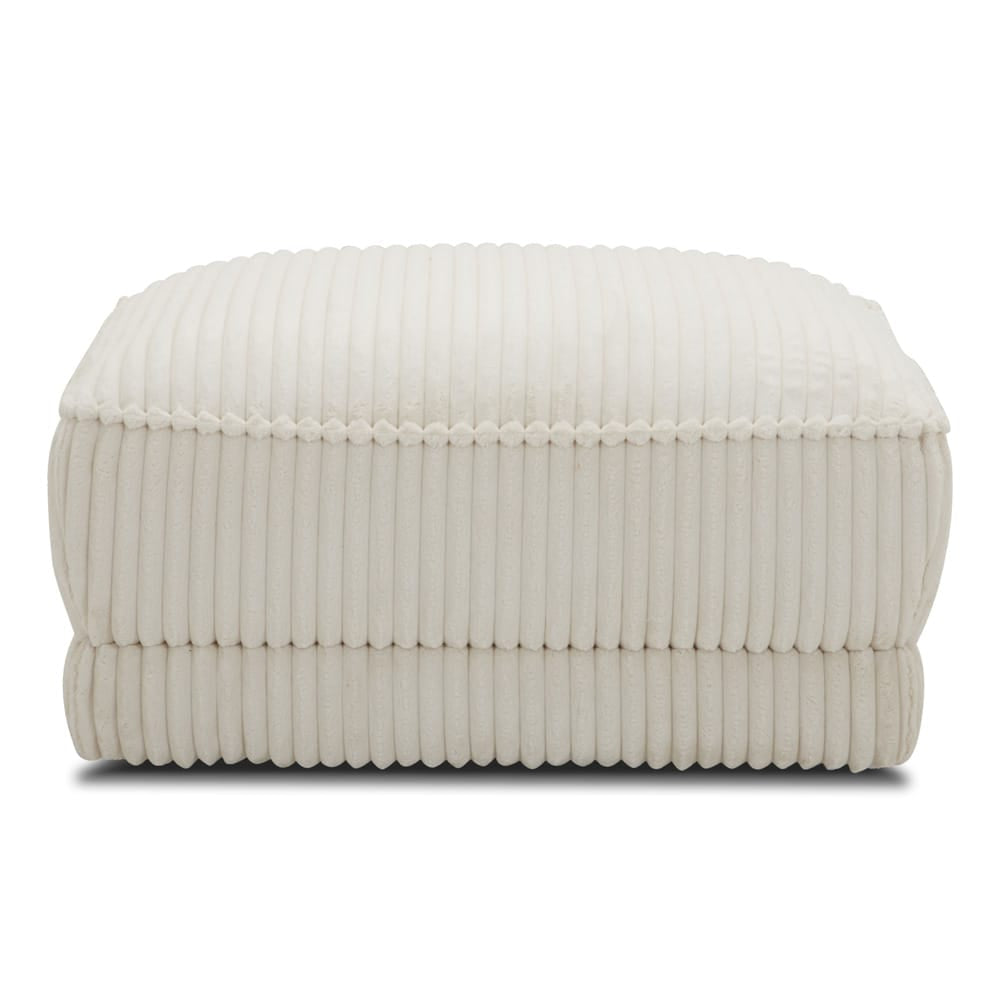 Parker House - Utopia - Mega Ivory Ottoman with Casters - SUTP#900-MGIV view 2