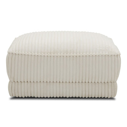Parker House - Utopia - Mega Ivory Ottoman with Casters - SUTP#900-MGIV view 2