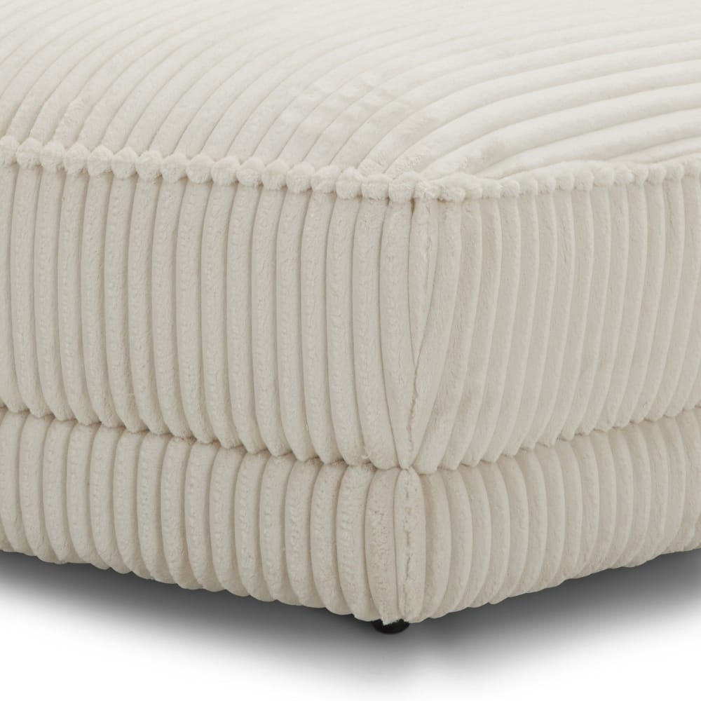 Parker House - Utopia - Mega Ivory Ottoman with Casters - SUTP#900-MGIV view 6