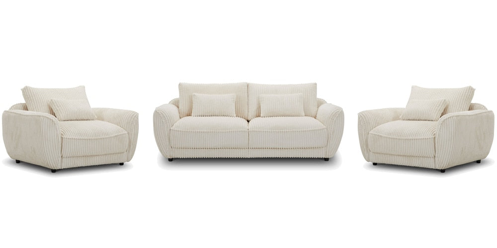 Parker House -  Utopia - Mega Ivory Sofa and 2 Chair and Half - SUTP-311-MGIV view 1