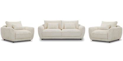 Parker House -  Utopia - Mega Ivory Sofa and 2 Chair and Half - SUTP-311-MGIV view 1