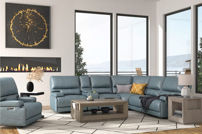 Parker House - Whitman Verona Azure 6-Piece Sectional - Package A - MWHI-PACKA(H)-P50-VAZ view 5