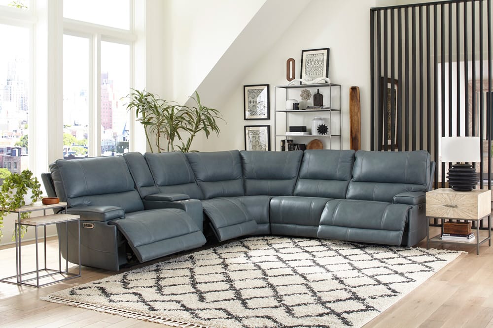 Parker House - Whitman Verona Azure 6-Piece Sectional - Package A - MWHI-PACKA(H)-P50-VAZ view 7