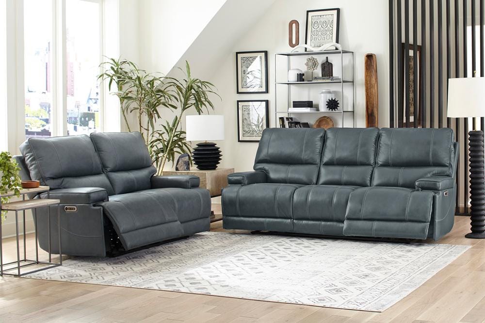 Parker House - Whitman - Verona Azure - Powered By Freemotion Power Reclining Sofa and Loveseat - MWHI-32PH-P25-VAZ view 4