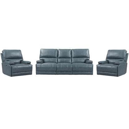 Parker House - Whitman - Verona Azure - Powered By Freemotion Power Reclining Sofa and Two Recliners - MWHI-311PH-P25-VAZ view 1