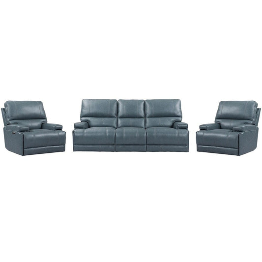 Parker House - Whitman - Verona Azure - Powered By Freemotion Power Reclining Sofa and Two Recliners - MWHI-311PH-P25-VAZ view 1