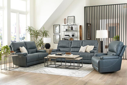 Parker House - Whitman - Verona Azure - Powered By Freemotion Power Reclining Sofa Loveseat and Recliner - MWHI-321PH-P25-VAZ view 2