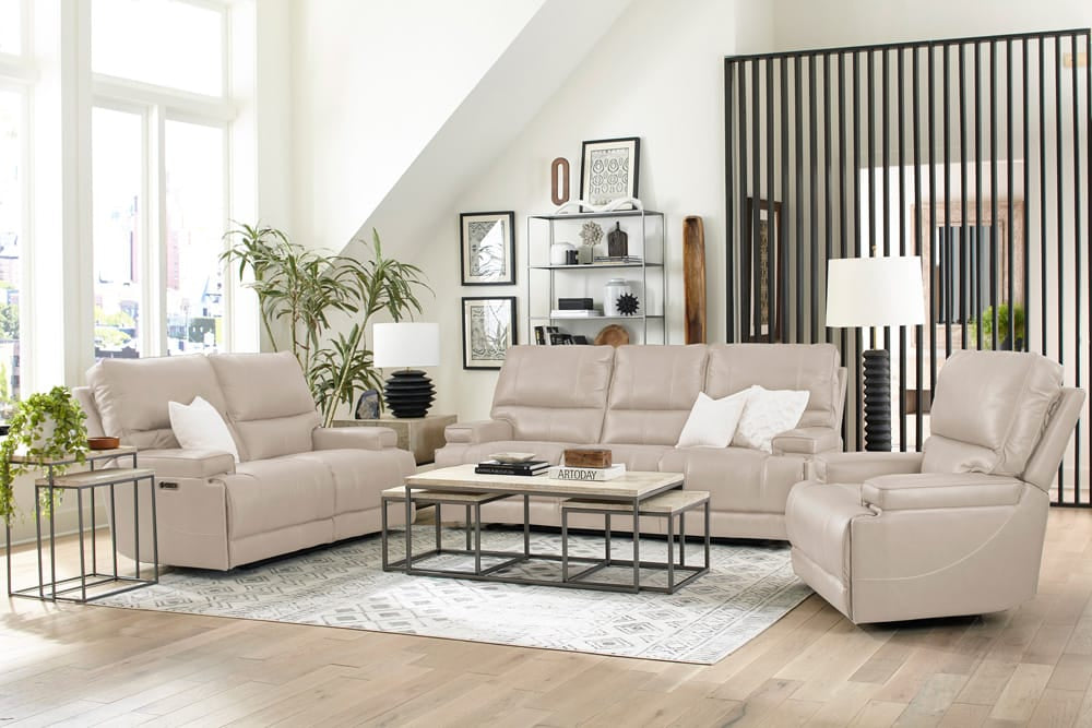Parker House - Whitman - Verona Linen - Powered By Freemotion Power Reclining Sofa Loveseat and Recliner - MWHI-321PH-P25-VLI view 6