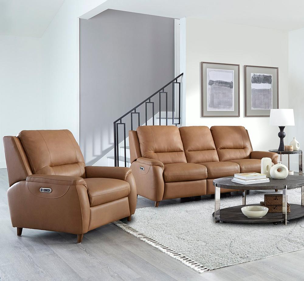 Parker House - Austin - Caramel Cream Power Reclining Sofa and Recliner - MAUS-31PH-CMCR veiw 2