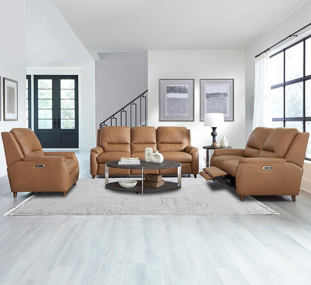 Parker House - Austin - Caramel Cream Power Reclining Sofa, Loveseat and Recliner - MAUS-321PH-CMCR veiw 4