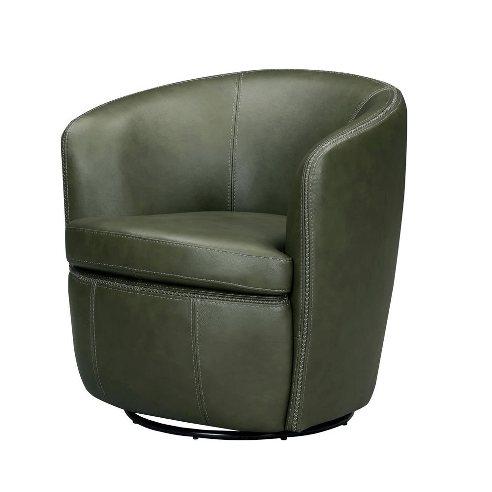 Parker Living - Barolo - Lyric Sage 100% Italian Leather Swivel Club Chair - SBAR912S-LYSG view 1