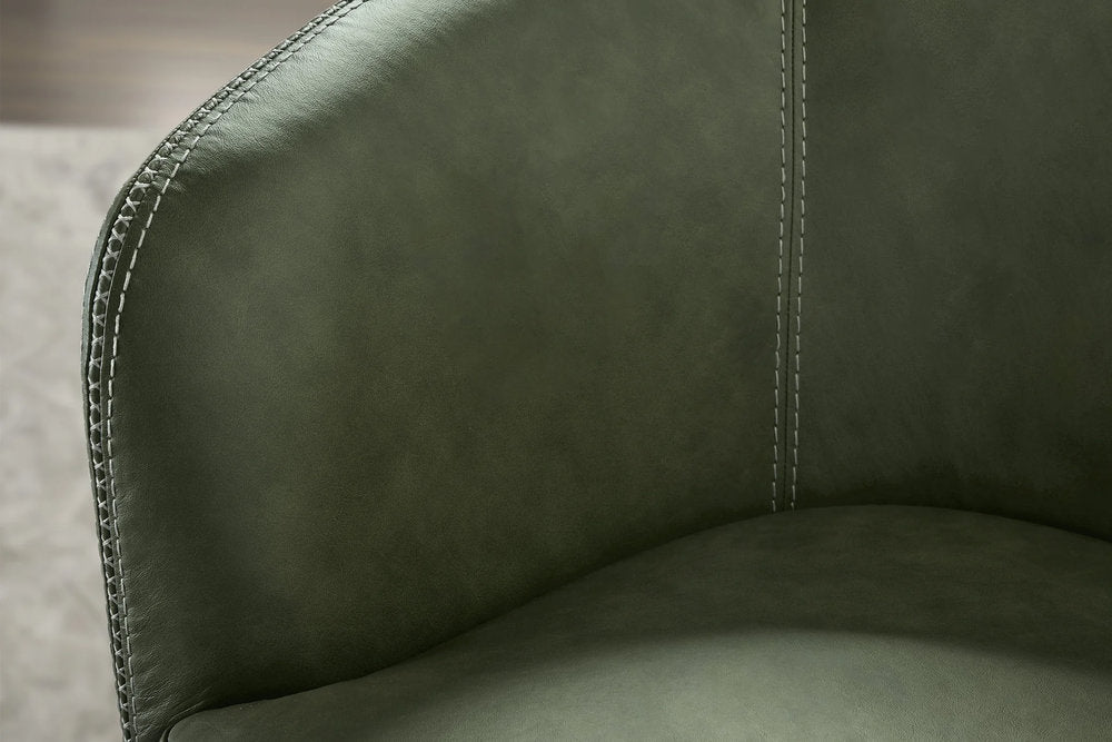 Parker Living - Barolo - Lyric Sage 100% Italian Leather Swivel Club Chair - SBAR912S-LYSG view 3