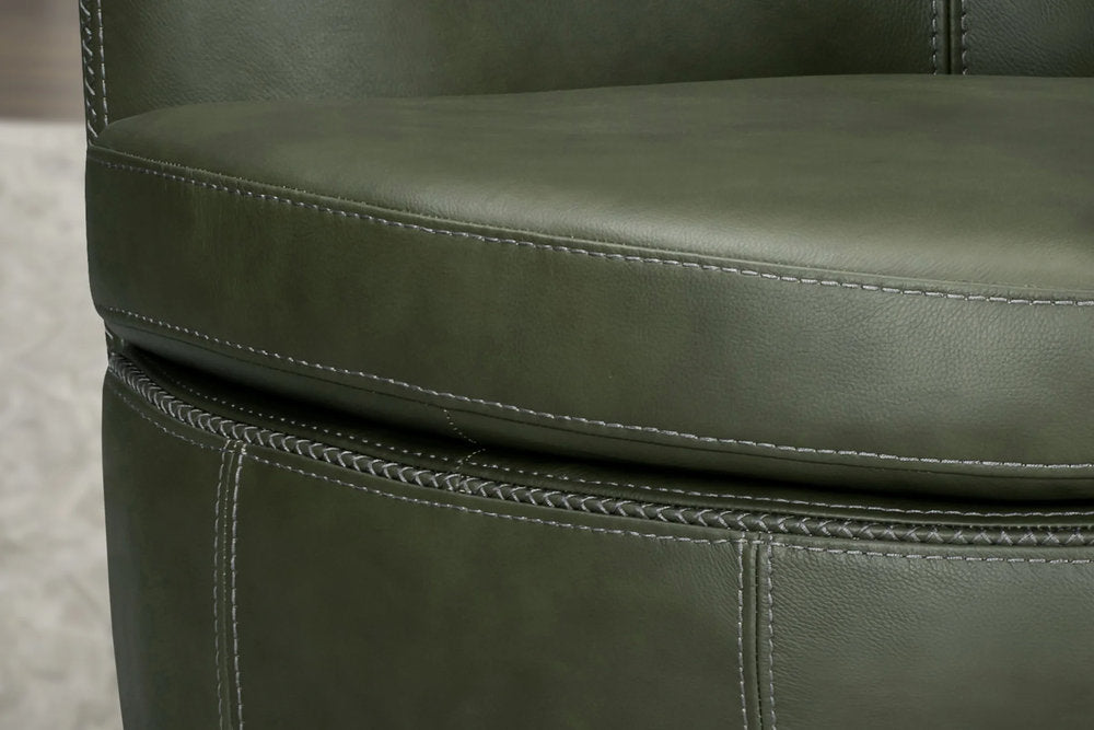 Parker Living - Barolo - Lyric Sage 100% Italian Leather Swivel Club Chair - SBAR912S-LYSG view 4