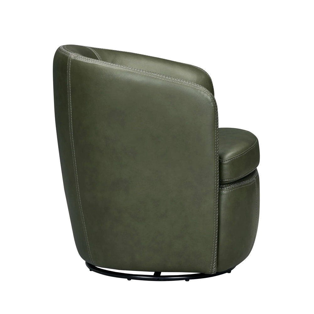 Parker Living - Barolo - Lyric Sage 100% Italian Leather Swivel Club Chair - SBAR912S-LYSG view 6