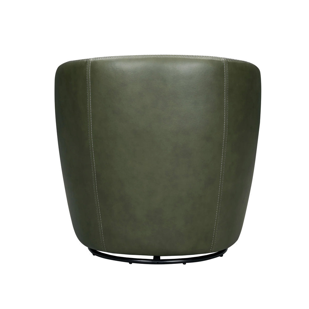 Parker Living - Barolo - Lyric Sage 100% Italian Leather Swivel Club Chair - SBAR912S-LYSG view 8