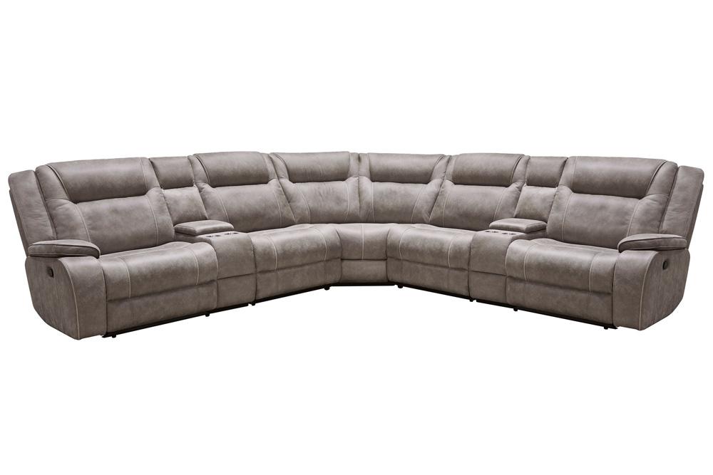 Parker Living - Blake - Desert Taupe 7 Piece Modular Reclining Sectional and Entertainment Console - MBLA-PACKT7-DTAU veiw 1