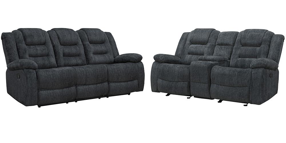 Parker House - Bolton - Misty Storm Manual Glider Reclining Sofa and Loveseat - MBOL-32-MISS veiw 1