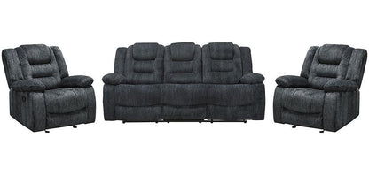 Parker House - Bolton - Misty Storm Manual Glider Reclining Sofa and Two Recliners - MBOL-311-MISS veiw 1