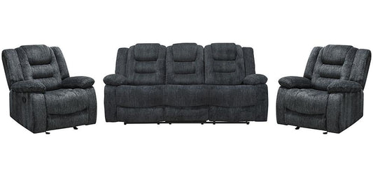 Parker House - Bolton - Misty Storm Manual Glider Reclining Sofa and Two Recliners - MBOL-311-MISS veiw 1