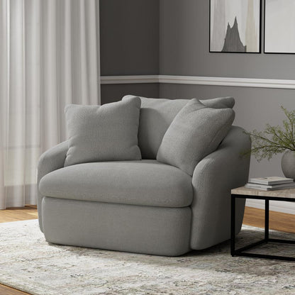 Parker House - Boomer - Dove Grey Large Swivel Chair w/ 2 toss plws - SBMR#912S-DMDV veiw 2
