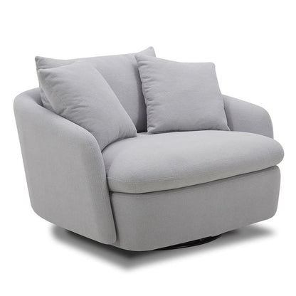 Parker House - Boomer - Dove Grey Large Swivel Chair w/ 2 toss plws - SBMR#912S-DMDV veiw 3