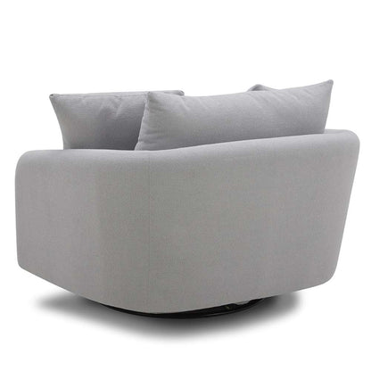 Parker House - Boomer - Dove Grey Large Swivel Chair w/ 2 toss plws - SBMR#912S-DMDV veiw 5