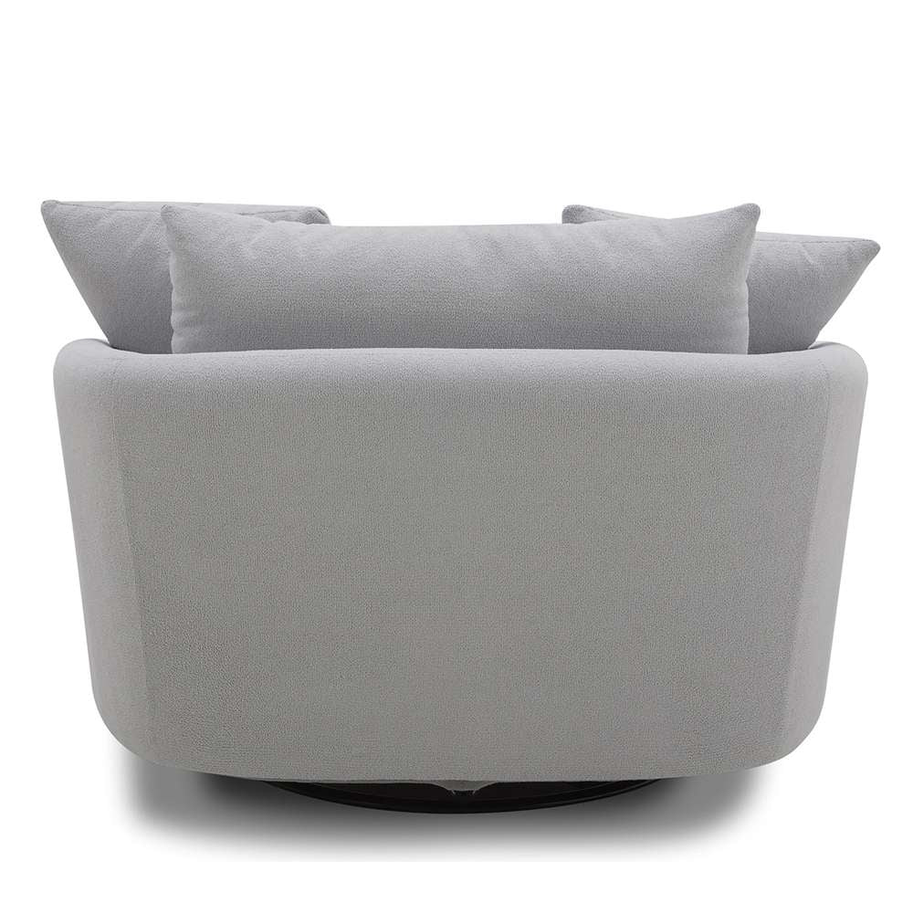 Parker House - Boomer - Dove Grey Large Swivel Chair w/ 2 toss plws - SBMR#912S-DMDV veiw 6