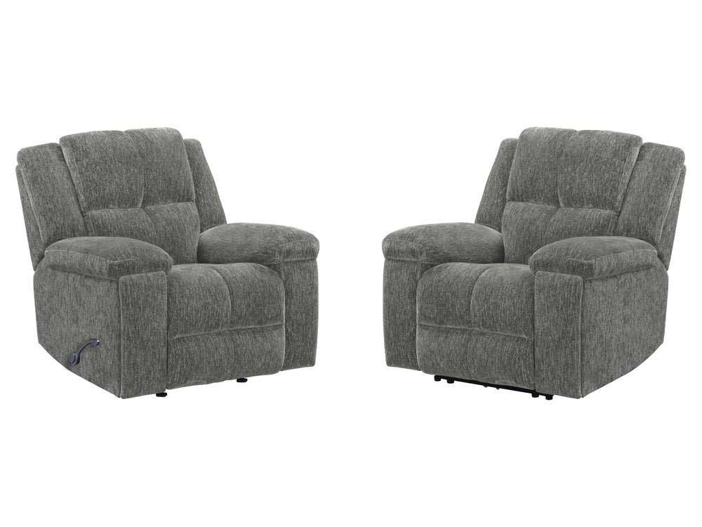 Parker Living - Bronco - Plush Charcoal Manual Rocker Recliner (Set of 2) - MBRC-KIT-812R-2-PLCH view 1