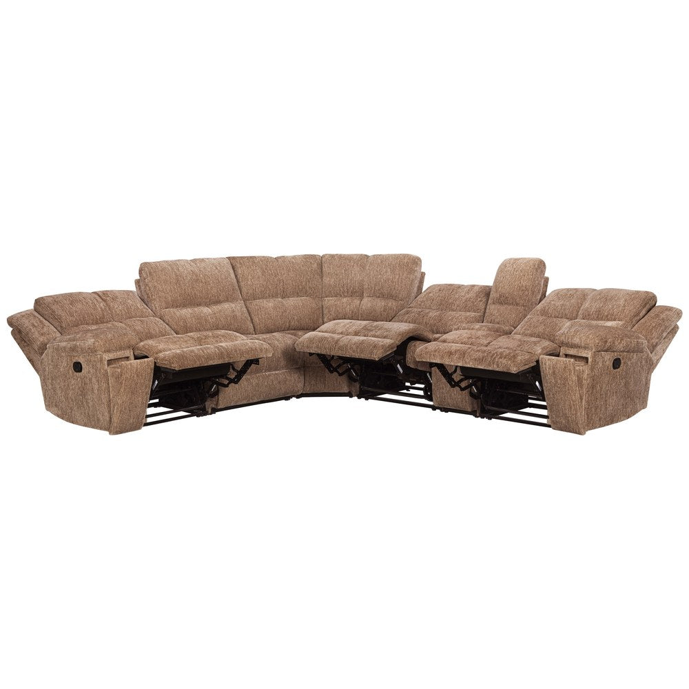 Parker Living - Bronco - Plush Tobacco 6 Piece Modular Manual Reclining Sectional - MBRC-KIT-6A-PLTB view 3