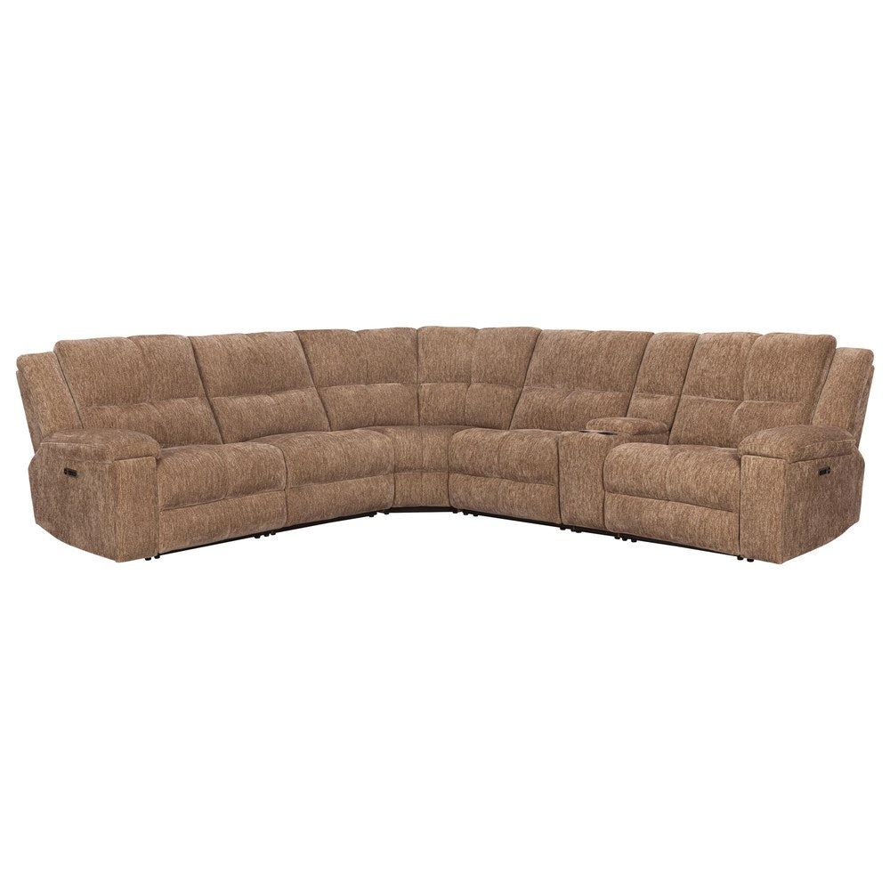 Parker Living - Bronco - Plush Tobacco 6 Piece Modular Zero Gravity Power Reclining Sectional with Power Adjustable Headrests - MBRC-KIT-6A-P2Z-PLTB view 1