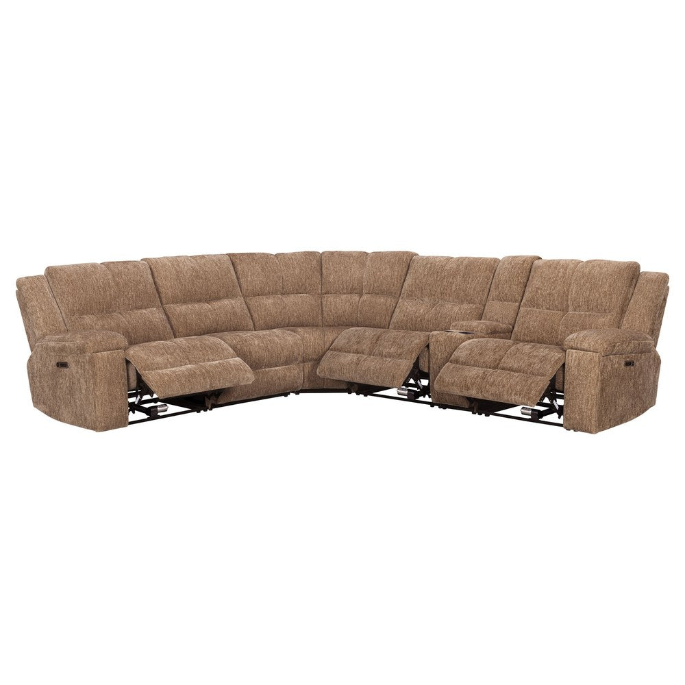Parker Living - Bronco - Plush Tobacco 6 Piece Modular Zero Gravity Power Reclining Sectional with Power Adjustable Headrests - MBRC-KIT-6A-P2Z-PLTB view 2