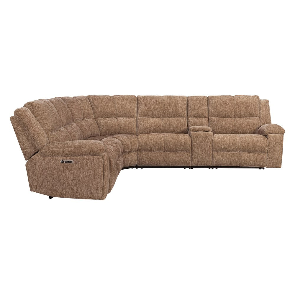 Parker Living - Bronco - Plush Tobacco 6 Piece Modular Zero Gravity Power Reclining Sectional with Power Adjustable Headrests - MBRC-KIT-6A-P2Z-PLTB view 4
