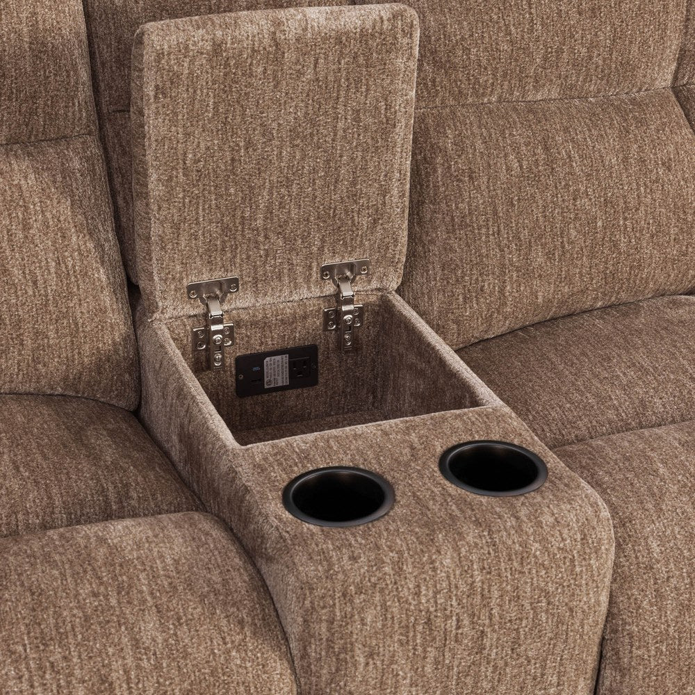 Parker Living - Bronco - Plush Tobacco 6 Piece Modular Zero Gravity Power Reclining Sectional with Power Adjustable Headrests - MBRC-KIT-6A-P2Z-PLTB view 8