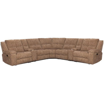 Parker Living - Bronco - Plush Tobacco 7 Piece Modular Manual Reclining Sectional - MBRC-KIT-7A-PLTB view 1