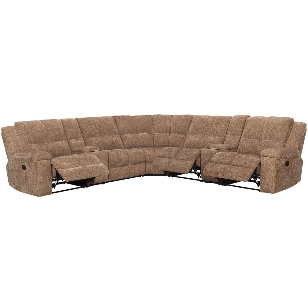 Parker Living - Bronco - Plush Tobacco 7 Piece Modular Manual Reclining Sectional - MBRC-KIT-7A-PLTB view 2