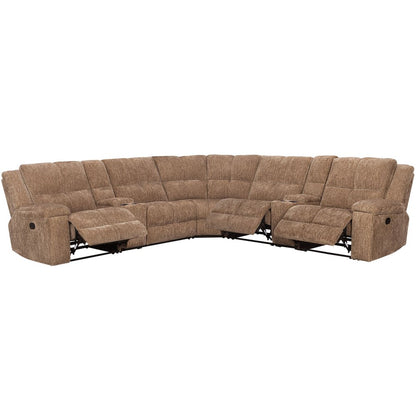 Parker Living - Bronco - Plush Tobacco 7 Piece Modular Manual Reclining Sectional - MBRC-KIT-7A-PLTB view 2