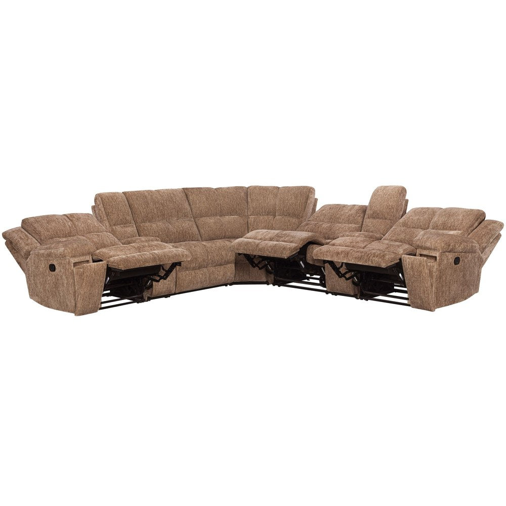 Parker Living - Bronco - Plush Tobacco 7 Piece Modular Manual Reclining Sectional - MBRC-KIT-7A-PLTB view 3