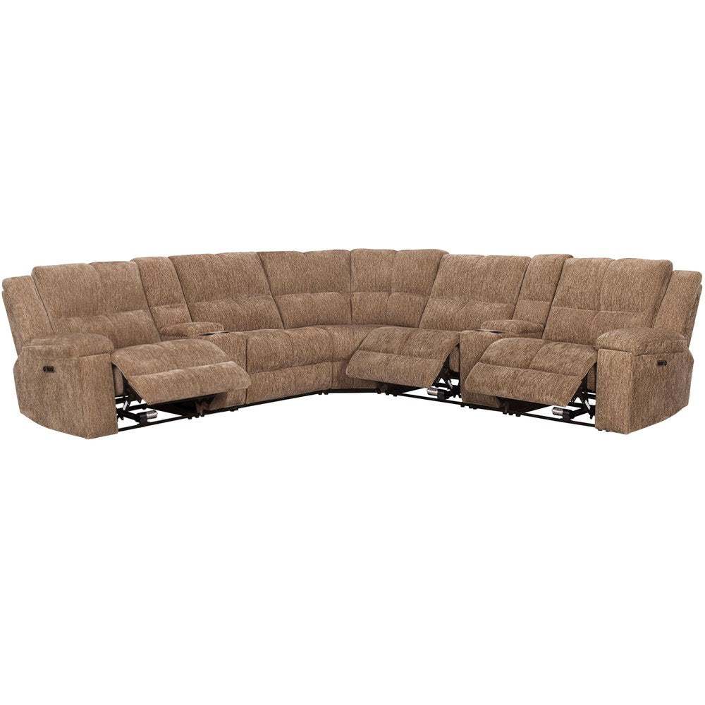 Parker Living - Bronco - Plush Tobacco 7 Piece Modular Zero Gravity Power Reclining Sectional with Power Adjustable Headrests - MBRC-KIT-7A-P2Z-PLTB view 2