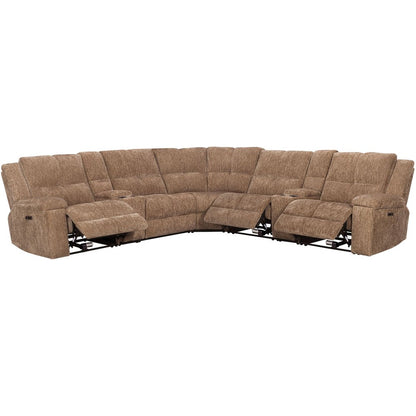 Parker Living - Bronco - Plush Tobacco 7 Piece Modular Zero Gravity Power Reclining Sectional with Power Adjustable Headrests - MBRC-KIT-7A-P2Z-PLTB view 2