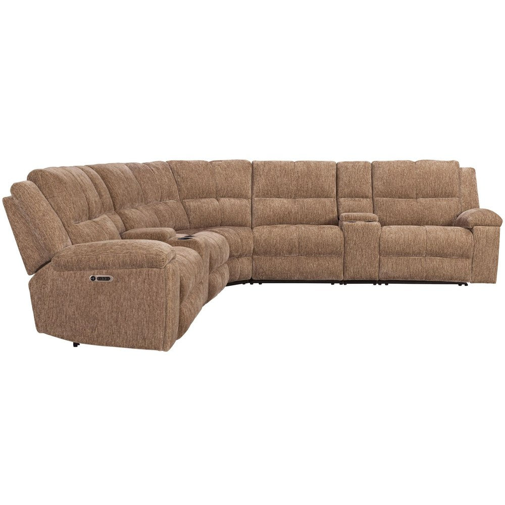 Parker Living - Bronco - Plush Tobacco 7 Piece Modular Zero Gravity Power Reclining Sectional with Power Adjustable Headrests - MBRC-KIT-7A-P2Z-PLTB view 4