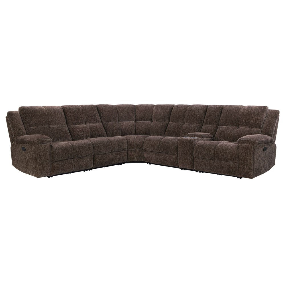 Parker Living - Bronco - Plush Umber 6 Piece Modular Manual Reclining Sectional - MBRC-KIT-6A-PLUB view 1