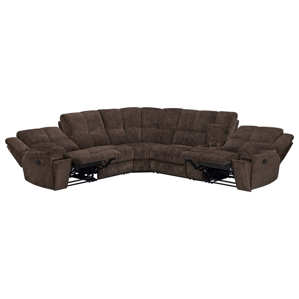 Parker Living - Bronco - Plush Umber 6 Piece Modular Manual Reclining Sectional - MBRC-KIT-6A-PLUB view 2